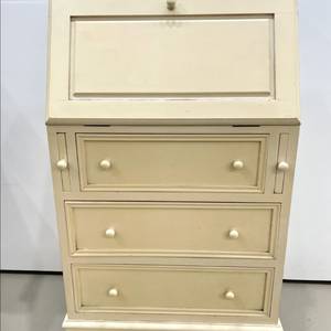 [부산] 예쁜 프렌치데스크(뷰로) 빈티지 크림색 아담한 서랍장