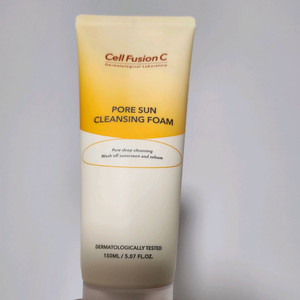 셀퓨전씨 포어 썬 클렌징 폼 미사용 새제품