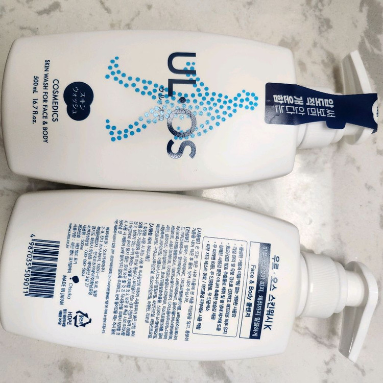 우르오스 올인원 스킨워시 500ml & 페이스 워시 낱판매--5