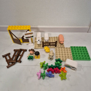 레고 아기 유아 큰 블록 농장 기차놀이 세트