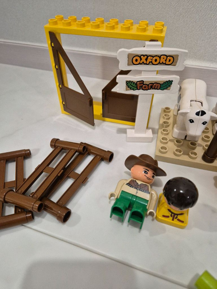 레고 아기 유아 큰 블록 농장 기차놀이 세트--2