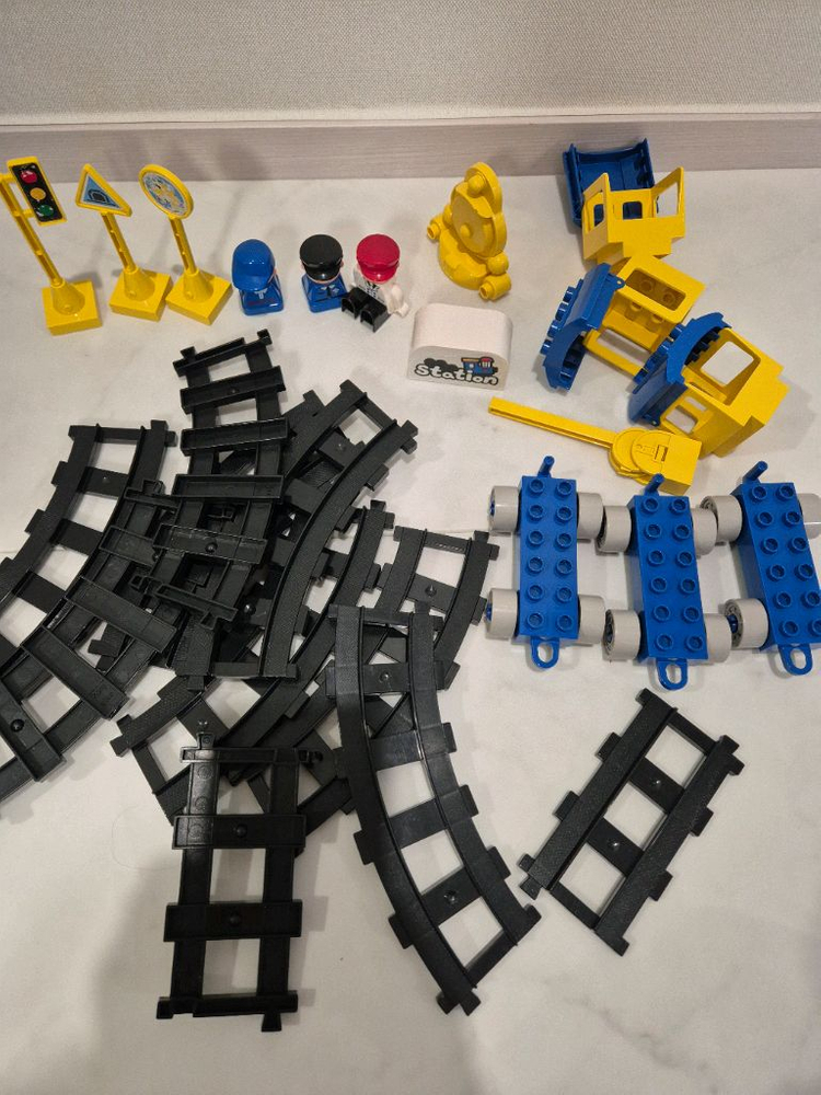 레고 아기 유아 큰 블록 농장 기차놀이 세트--3