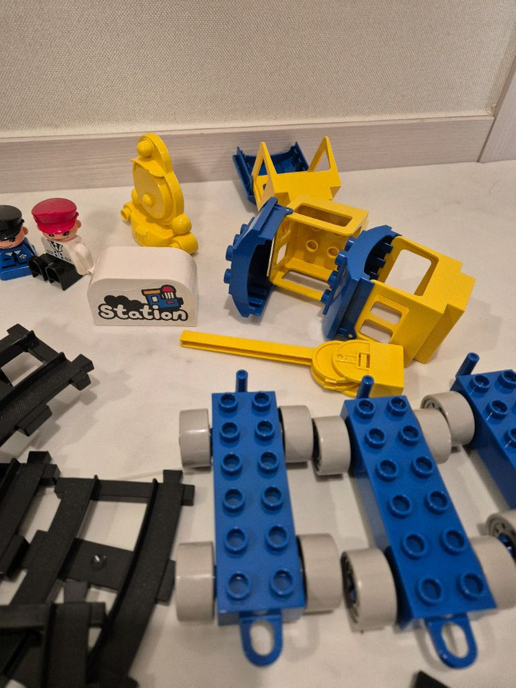 레고 아기 유아 큰 블록 농장 기차놀이 세트--4