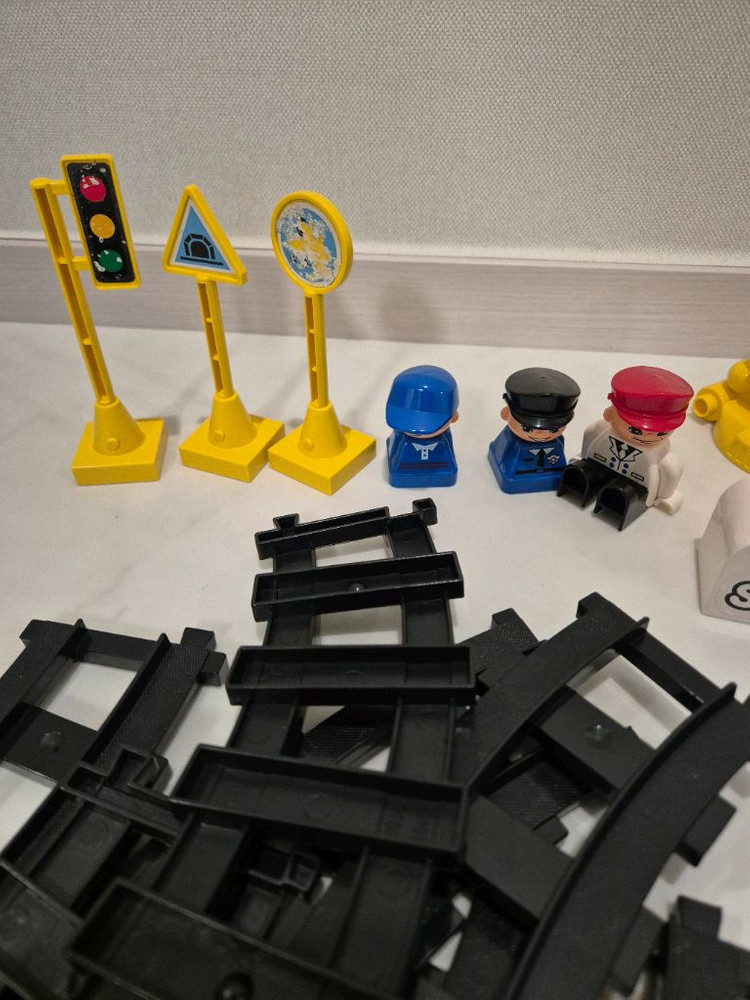 레고 아기 유아 큰 블록 농장 기차놀이 세트--5