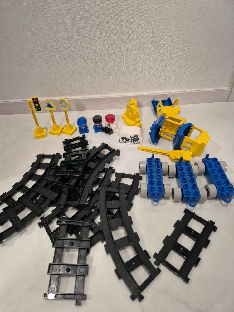 레고 아기 유아 큰 블록 농장 기차놀이 세트--6