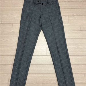 그레이 체크 슬랙스 팬츠 / 클래식 슬림핏 / 30