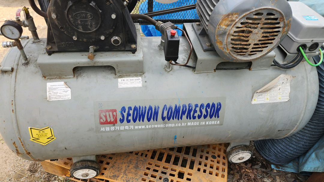 서원 에어콤프레샤 10마력 400리터 3상 380볼트--1