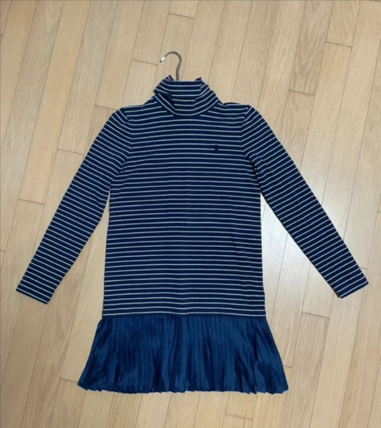 폴로 랄프로렌 스트라이프 플리츠 여아 원피스 XL (16)--1