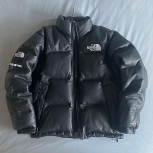 슈프림 노스페이스 레더 눕시