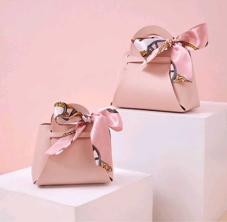 입학 선물 포장 ! 핑크색 인조가죽 구디백 새거 9개몽땅--1