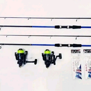 루어낚시대 2대+4000번릴2대+볼락,전갱이 외줄카드2장 이미지