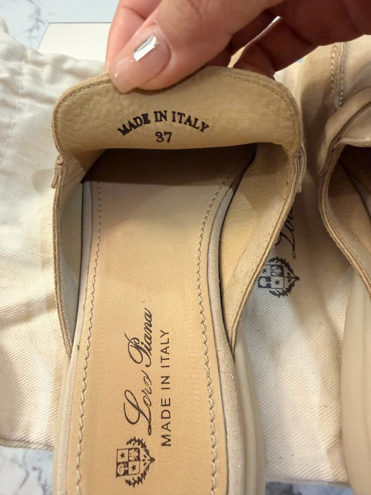 로로피아나 참스 워크 뮬 샌드 37--3