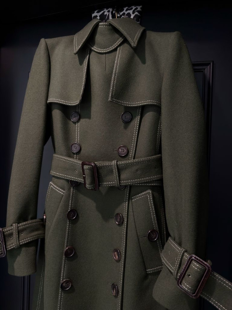 아보아보 울 맥시 트렌치 코트 1사이즈 새상품--3