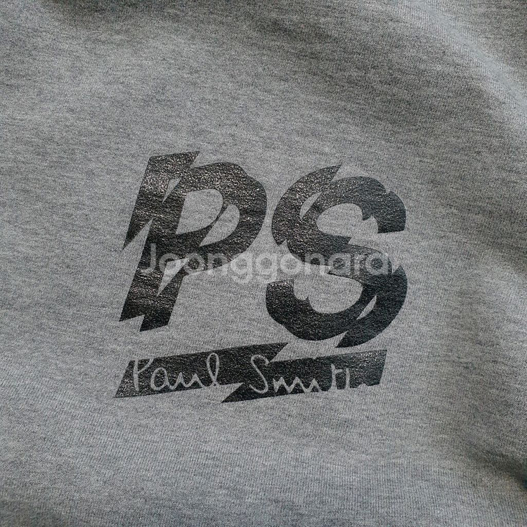 폴스미스 그레이색상 기모안감 맨투맨티셔츠 XL 103--4