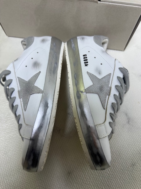 골든구스 슈퍼스타 실버 탭 실버 스파클 판매합니다.(사이즈 41)--4