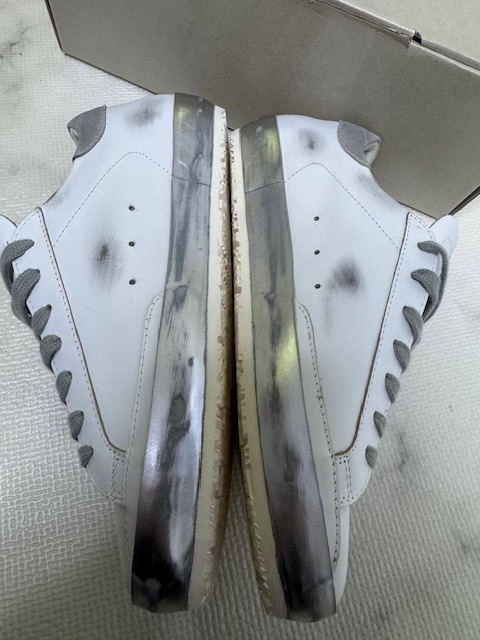 골든구스 슈퍼스타 실버 탭 실버 스파클 판매합니다.(사이즈 41)--3