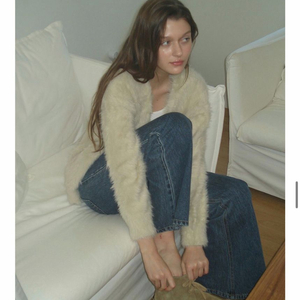 [새상품] 헤더먼트 테디 포켓 가디건(아이보리 택ㅇ)