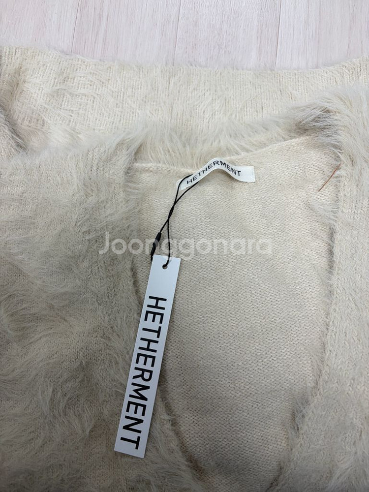 [새상품] 헤더먼트 테디 포켓 가디건(아이보리 택ㅇ)--3