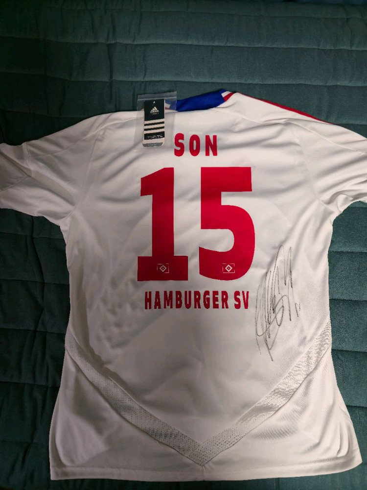 손흥민 함부르크 친필 사인 유니폼 이미지