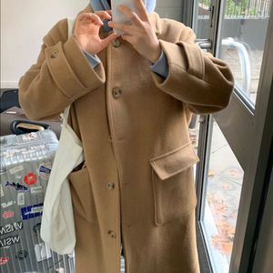 위드윤 made 울 90% 버터코트(카멜 브라운)