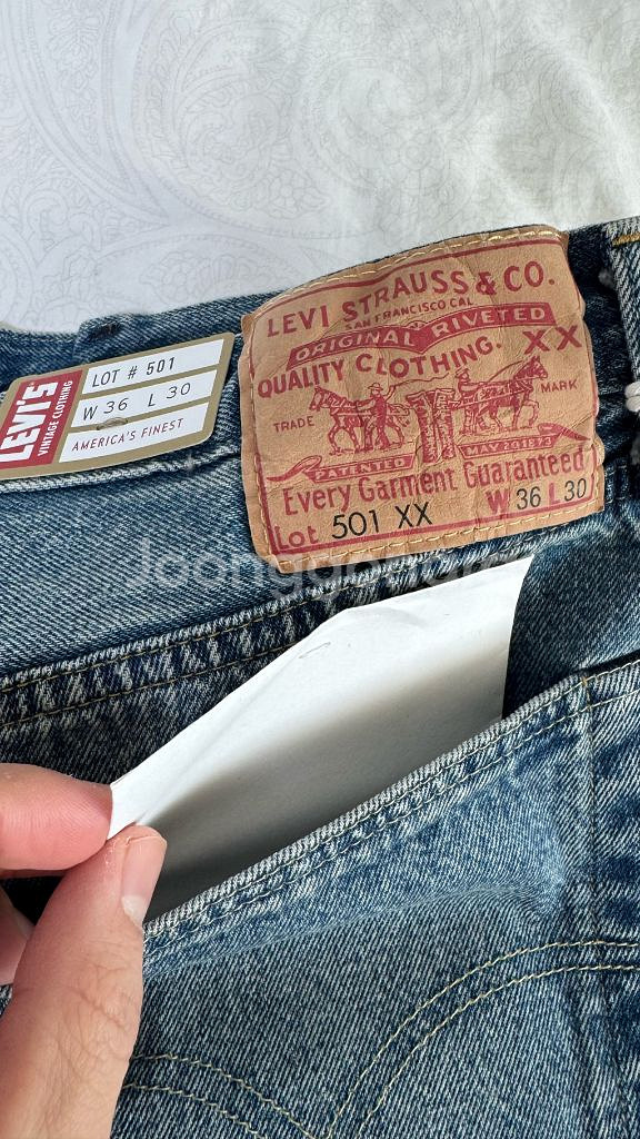 리바이스 lvc 블랙잭 36x30--2