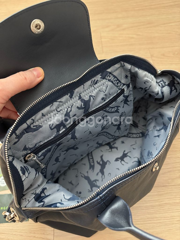 Longchamp 롱샴 르플리아쥬 가죽 가방--4