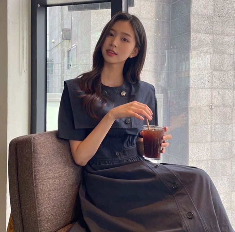 럭키슈에뜨 세일러카라 원피스 36--1