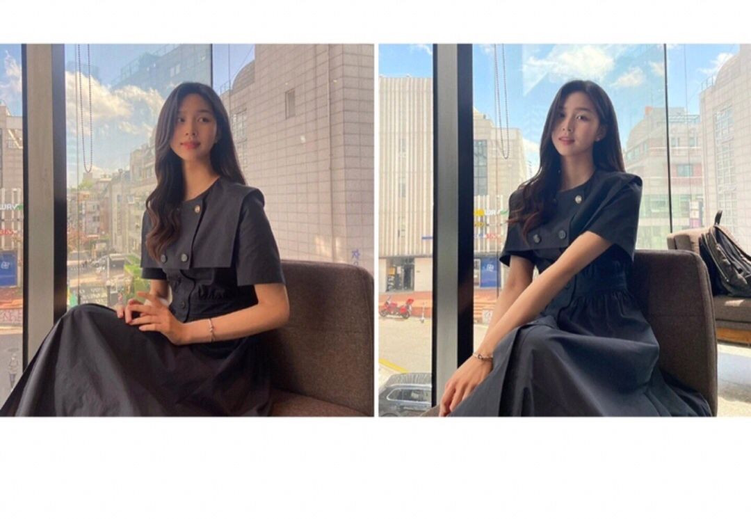 럭키슈에뜨 세일러카라 원피스 36--2