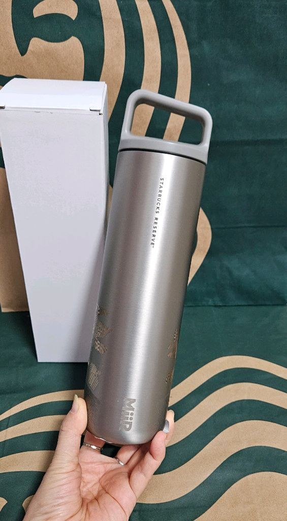 새상품S급]스타벅스 SS 미르 리저브 골드 핸들 텀블러 591ml--3