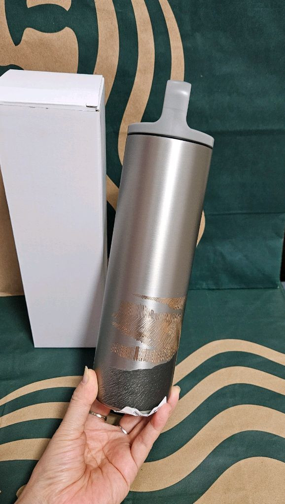 새상품S급]스타벅스 SS 미르 리저브 골드 핸들 텀블러 591ml--4