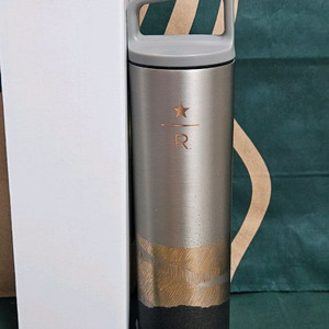 새상품S급]스타벅스 SS 미르 리저브 골드 핸들 텀블러 591ml