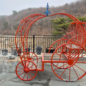 대형 금속조형물 호박마차 이미지