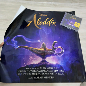 (미개봉) 알라딘CD & 포스터 (메가박스 알라딘 OST 콤보)