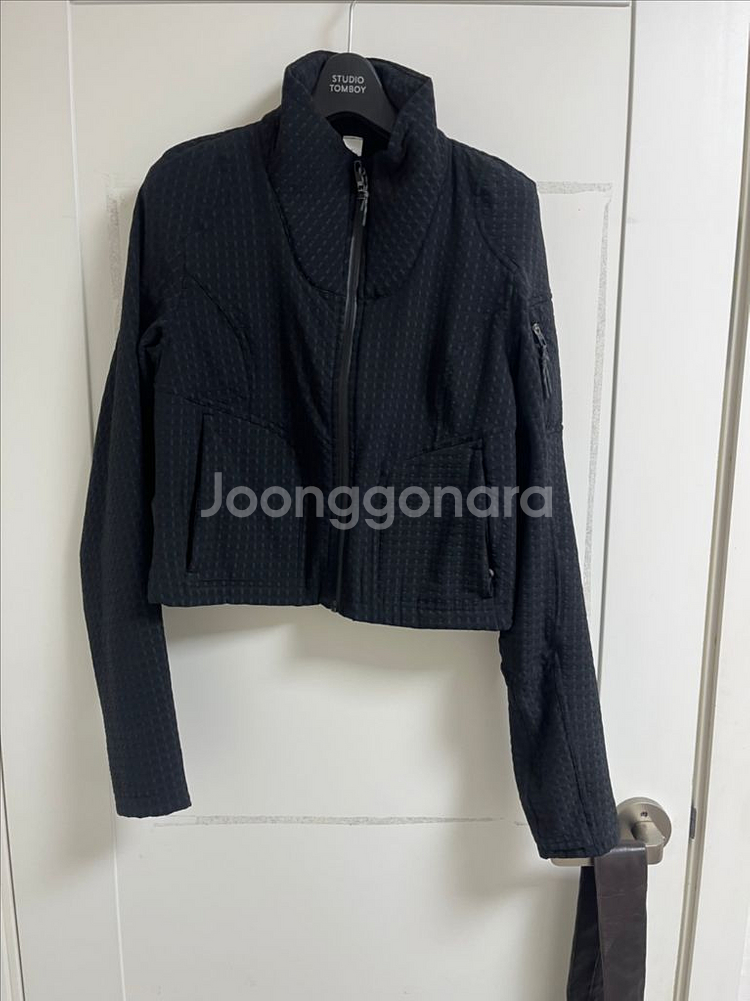 룰루레몬 여성 크롭 집업 자켓 6 블랙--0