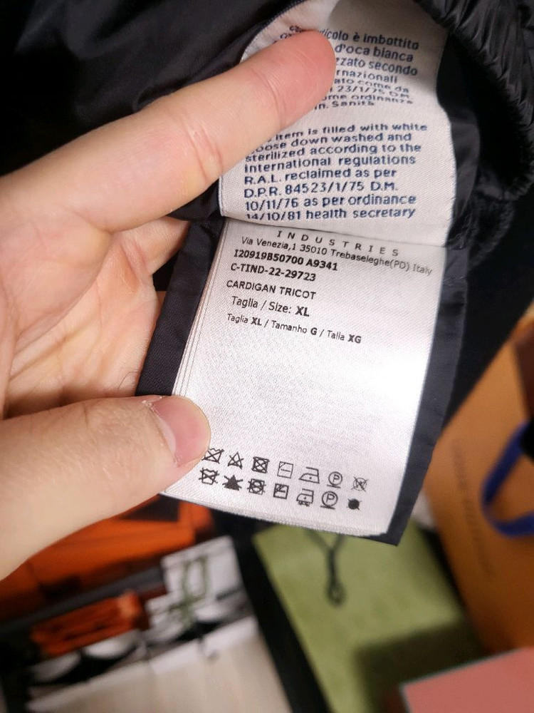 23FW 몽클레어 트리콧 니트패딩 XL--4