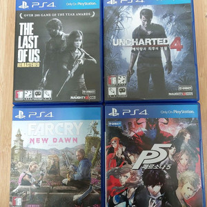 PS4 게임 4종 세트 이미지