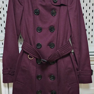 [버버리] 100% 캐시미어 샌드링햄 코트