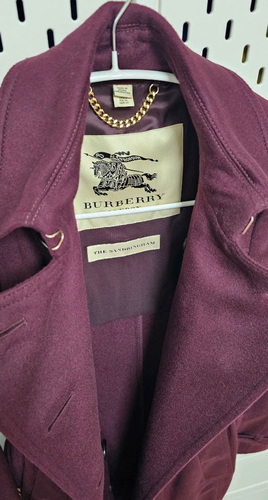 [버버리] 100% 캐시미어 샌드링햄 코트--1