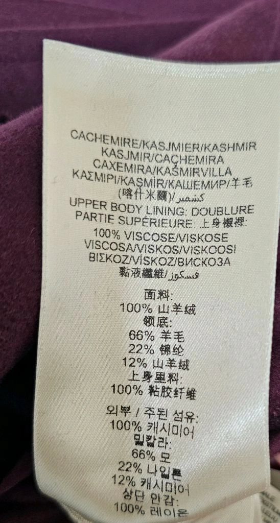 [버버리] 100% 캐시미어 샌드링햄 코트 이미지