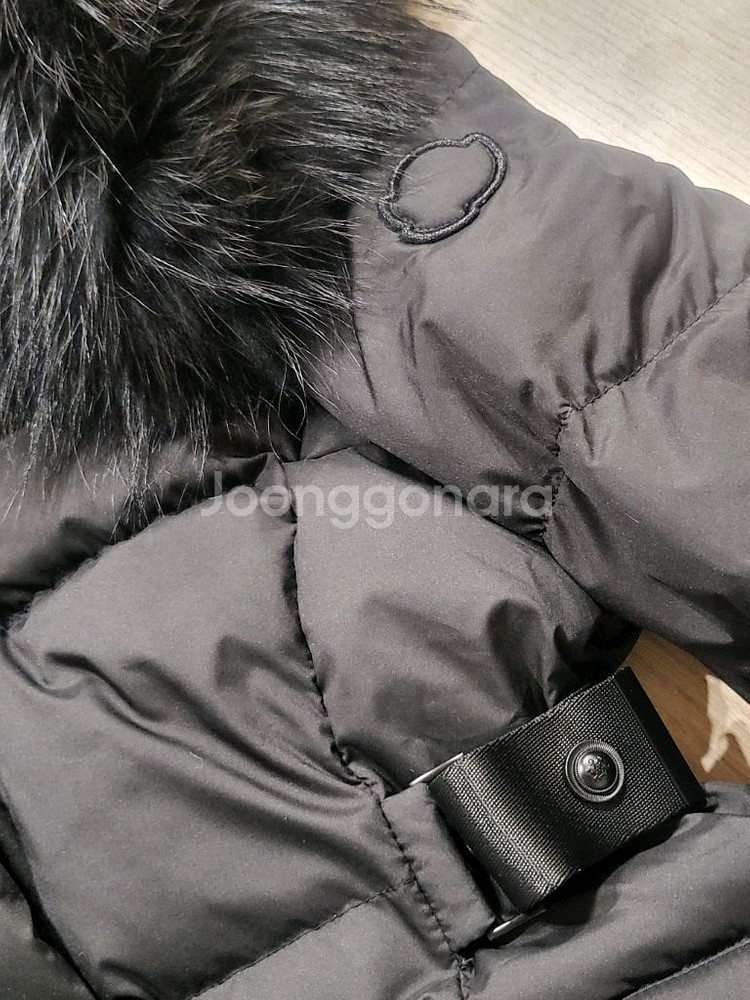 (새제품)몽클 허리벨트 스트랩 구스다운 거위털 패딩 자켓 점퍼--3