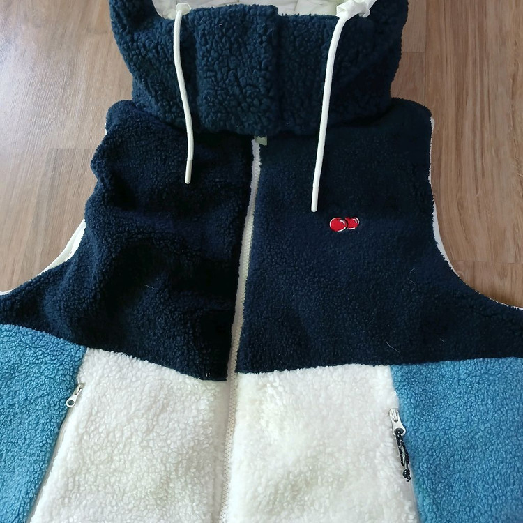 kirsh 키르시 체리 양면 패딩 후리스 조끼 베스트 자켓 이미지