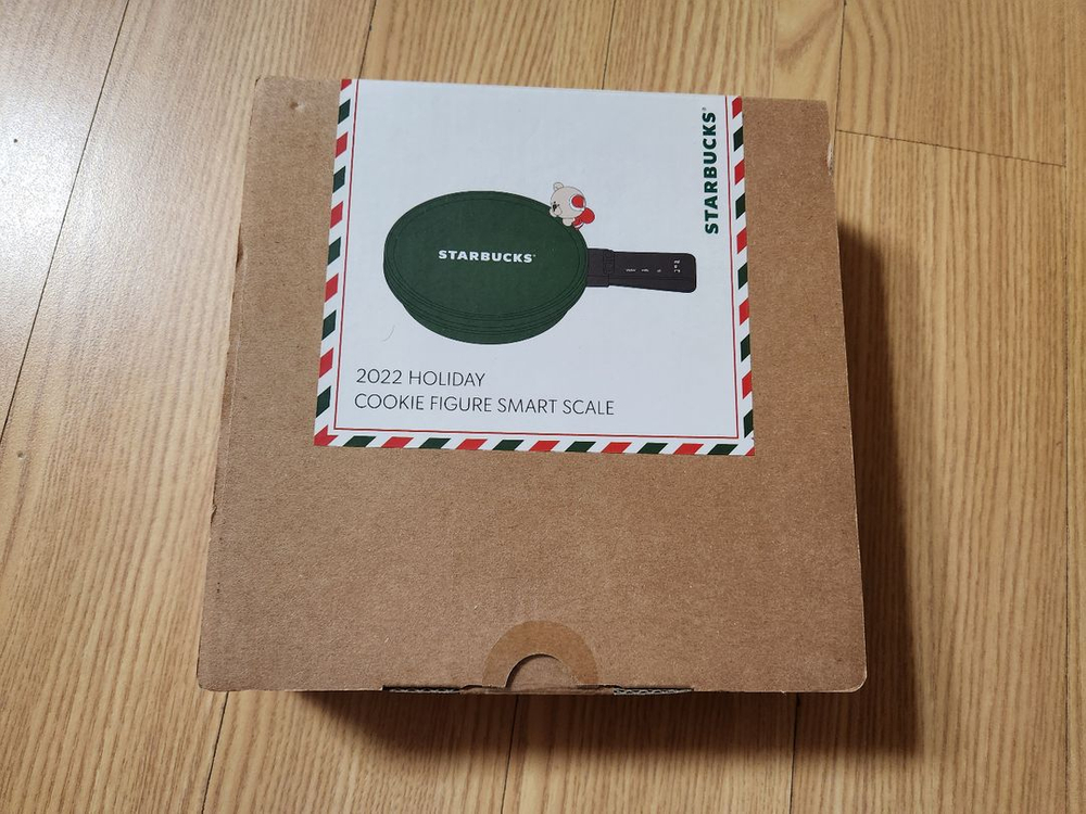 스타벅스 홀리데이 쿠키 피규어 스마트 저울 (주방저울)--5