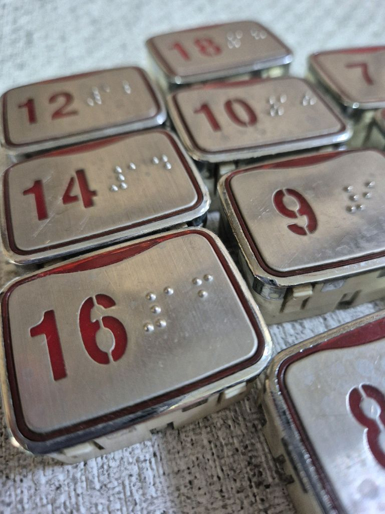 엘리베이터 일반 층버튼 10개 묶음 | 유지보수 부품용 | 안전결제 | 택배만--2