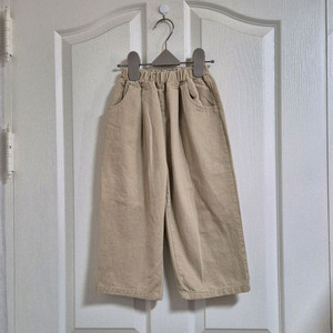 바브키즈 코튼면 허리밴딩 통바지(120/11호/5-6Y)