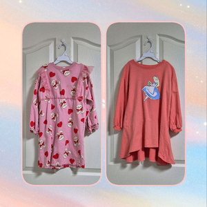 130~140(8-10Y) 여아 긴팔 원피스 2벌 일괄