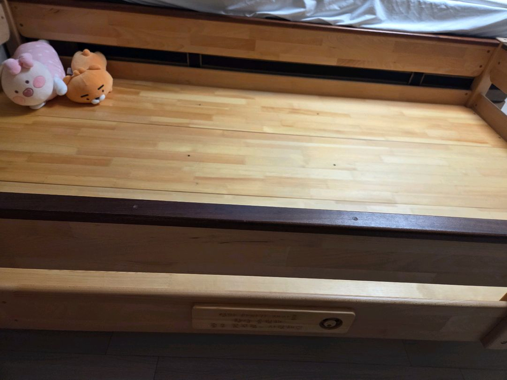 숲소리 우드베어키즈 단층침대--1