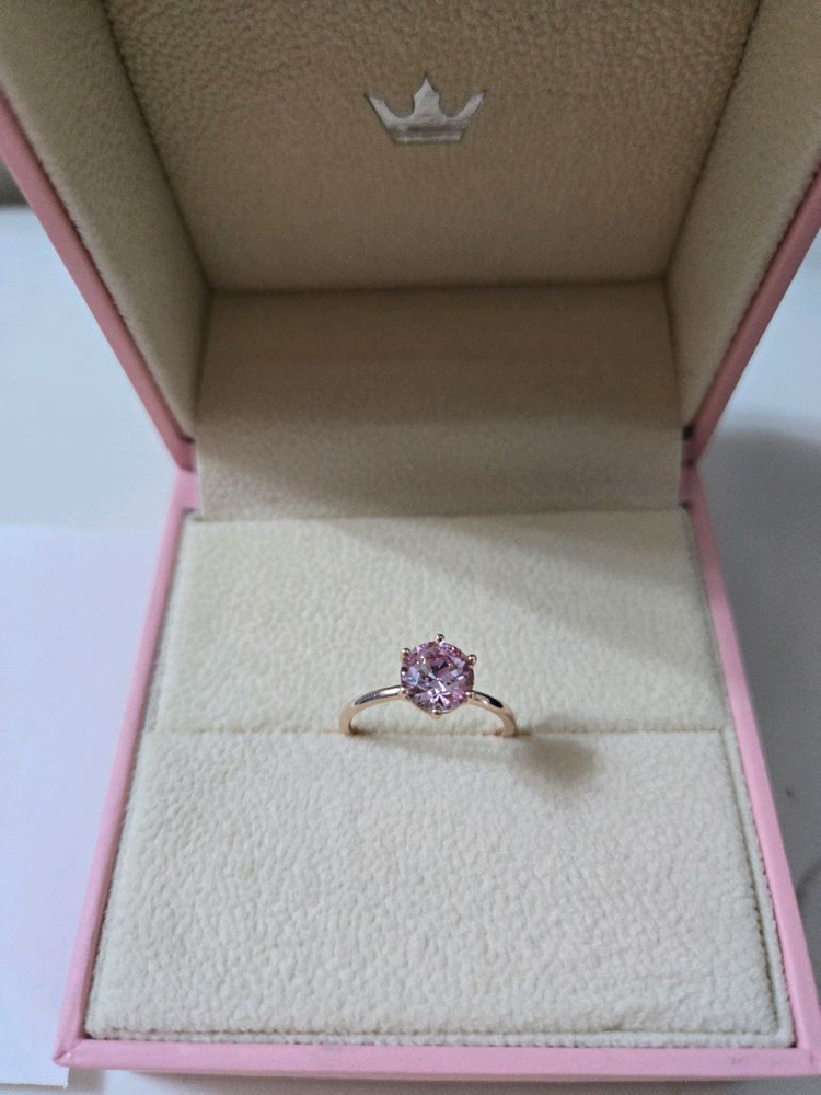 제이에스티나 핑크몬드925반지(미사용풀구성) 이미지