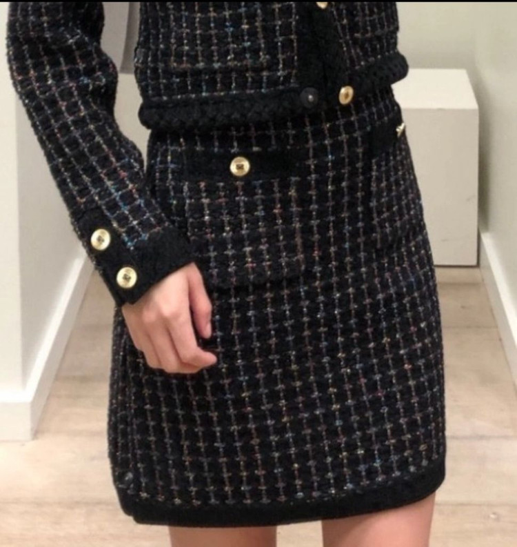 산드로 트위드 스커트 40사이즈(택o)--3