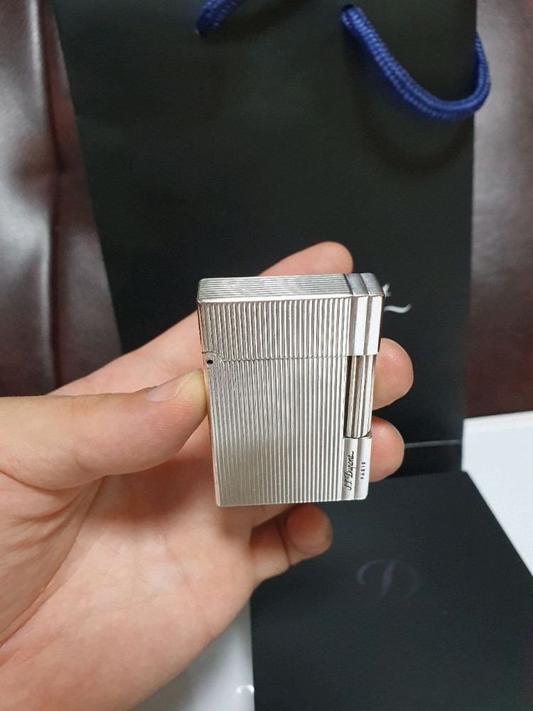 [풀세트] 듀퐁라이터 라인2 ca18137 개츠비 실버 듀퐁라이타 이미지