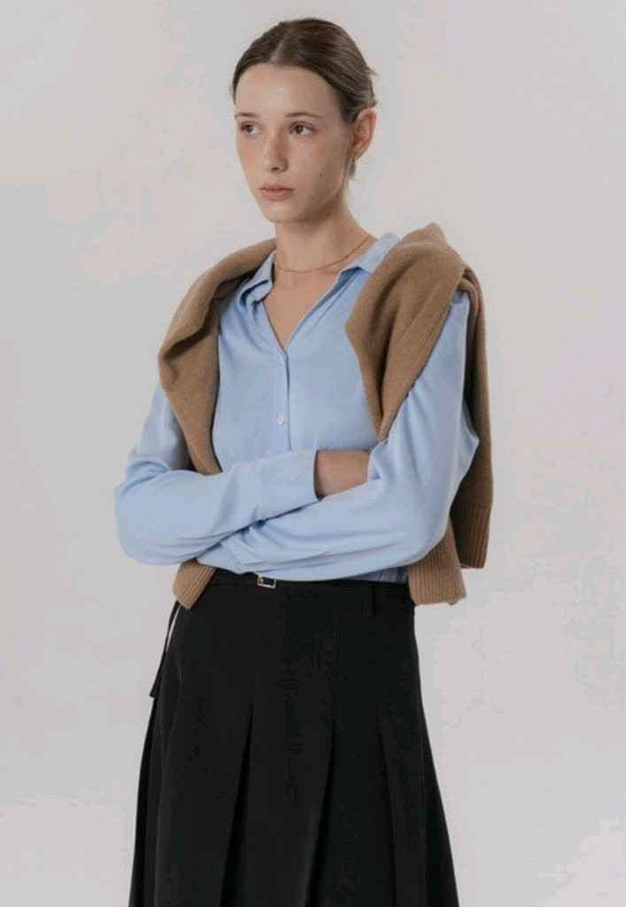 유메르 포이 블라우스 ( 봉투그대로 택있는 새 것 )--1